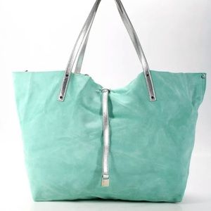 Tiffany & Co Metallic Suede Reversible Tote Bag